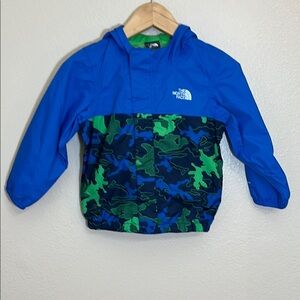 The North Face Blue Green Camo Lightweight Spring Jacket